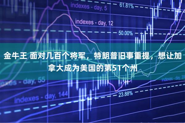 金牛王 面对几百个将军，特朗普旧事重提，想让加拿大成为美国的第51个州