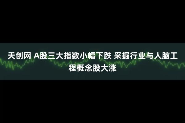 天创网 A股三大指数小幅下跌 采掘行业与人脑工程概念股大涨